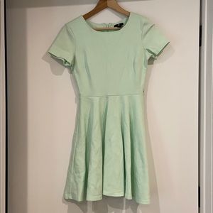 H&M mint green A line dress w. belt loop Sz S